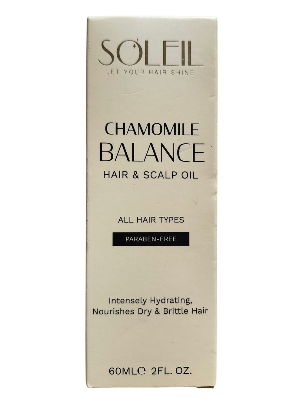 Soleil NIB Chamomile Balance Hair & Scalp Oil Intense Hydration & Nourishment